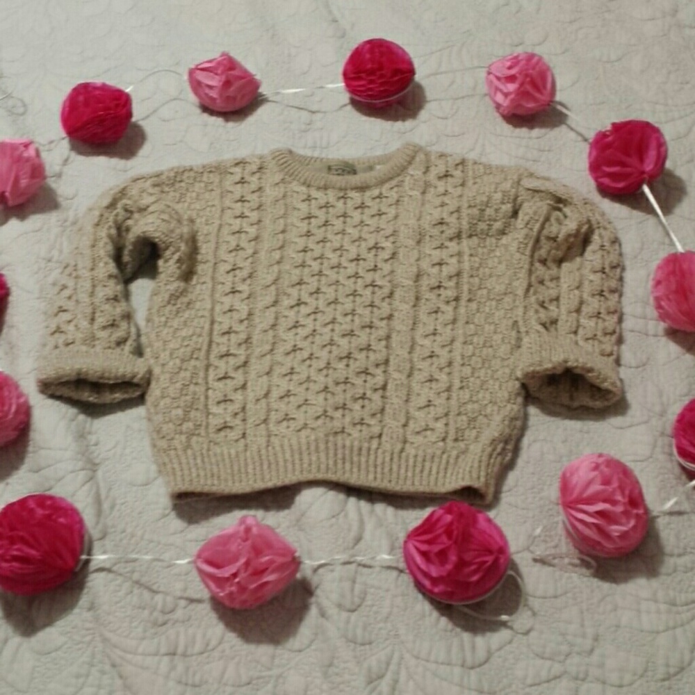 Aran Sweater Market Tan Sweater